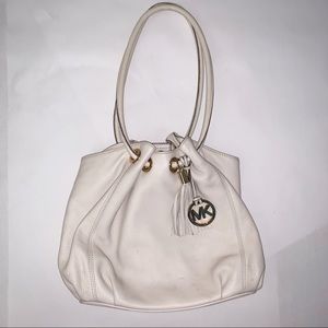 Cream/White Michael Kors Leather purse/handbag